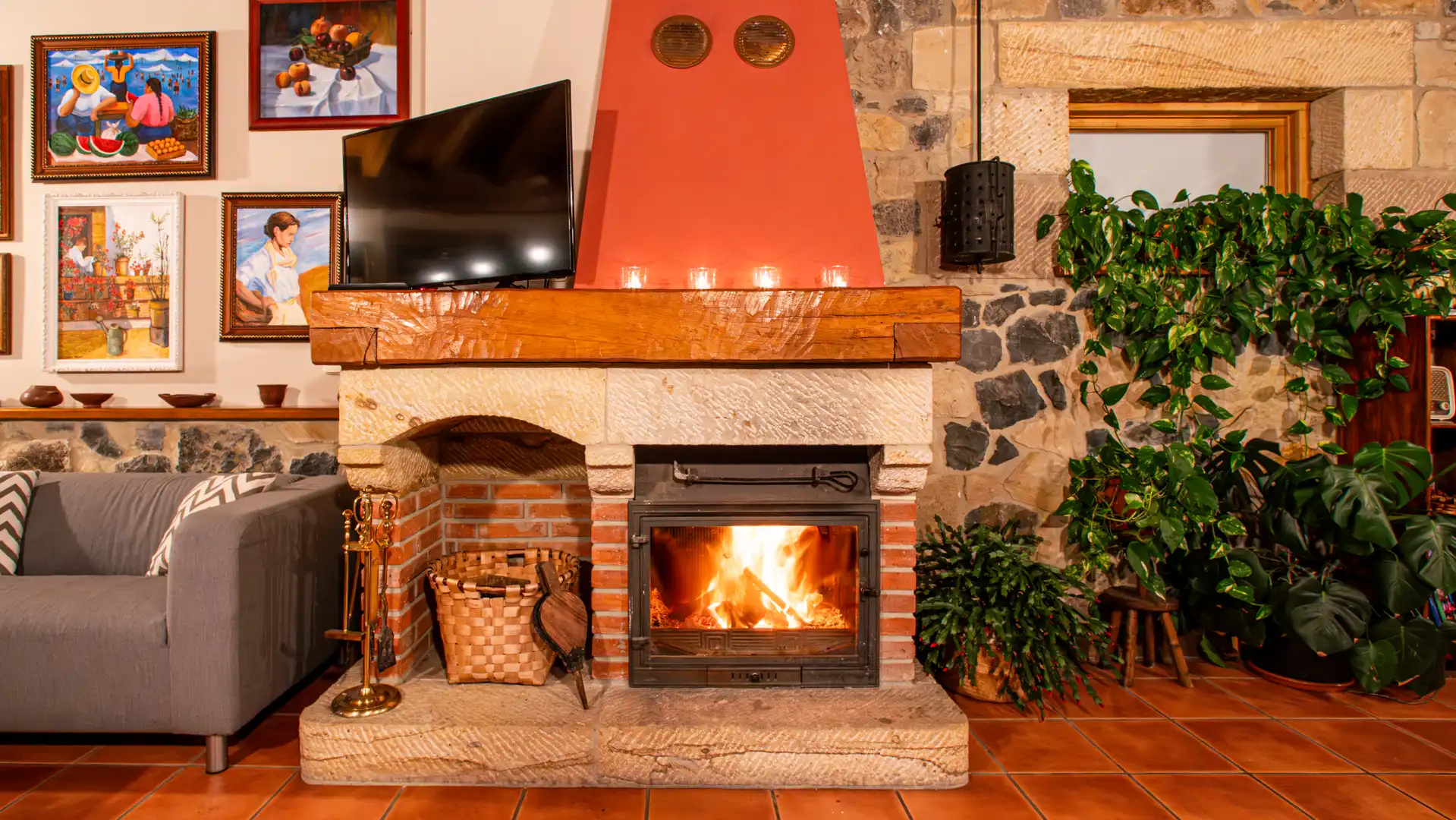 Sala de estar de Casa o chalet en venta en Villafufre con Jardín privado y Amueblado