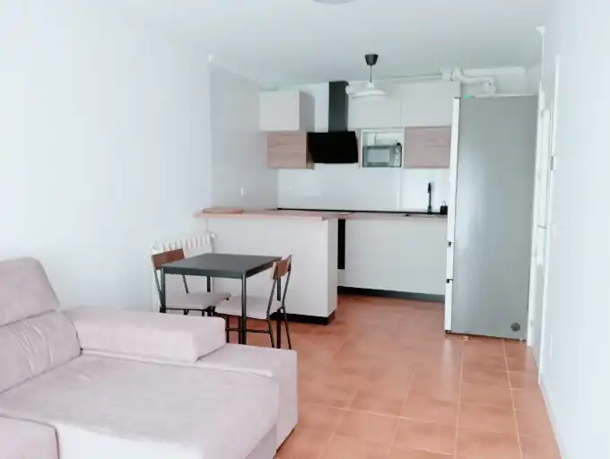 Kitchen of Flat for rent in Miengo  with Heating, Private garden and Parquet flooring