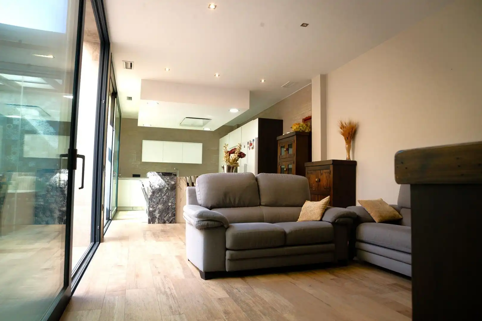 Sala de estar de Casa adosada en venta en Camas con Terraza y Trastero