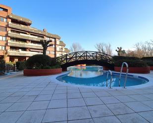 Swimming pool of Flat for sale in Gijón   with Heating, Parquet flooring and Terrace