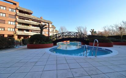 Swimming pool of Flat for sale in Gijón   with Heating, Parquet flooring and Terrace