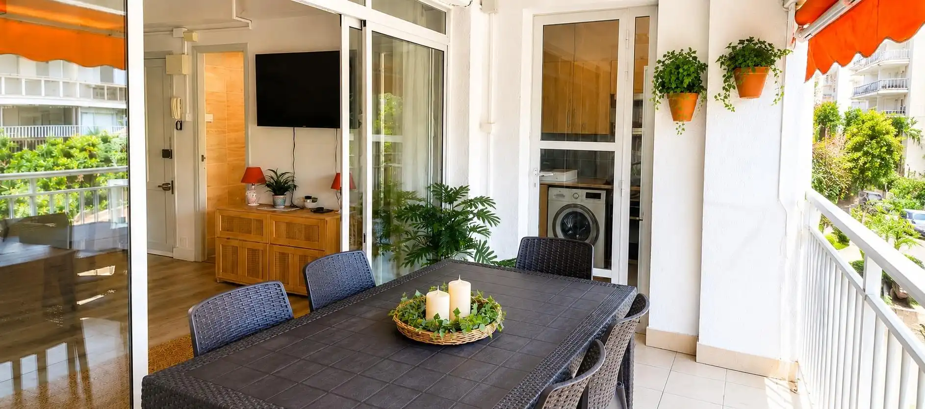 Terrasse von Wohnung zum Verkauf in Salou mit Klimaanlage, Terrasse und Möbliert