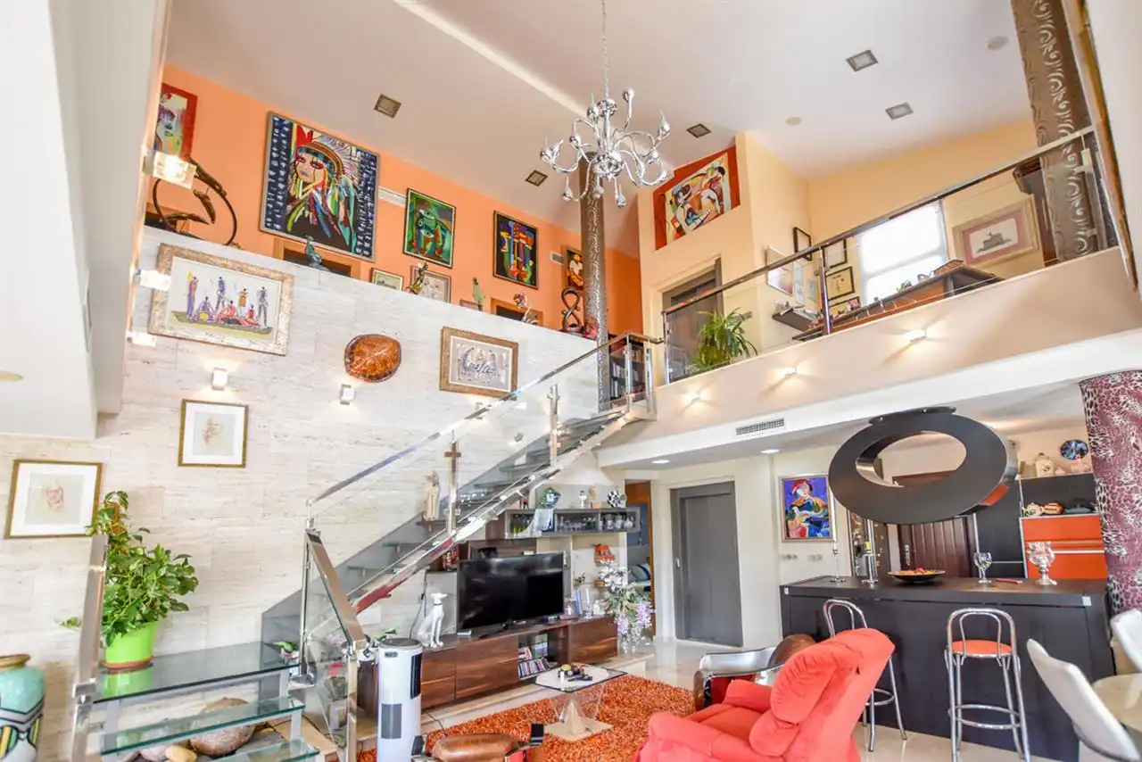 Sala de estar de Casa o chalet en venta en Águilas con Aire acondicionado, Jardín privado y Trastero