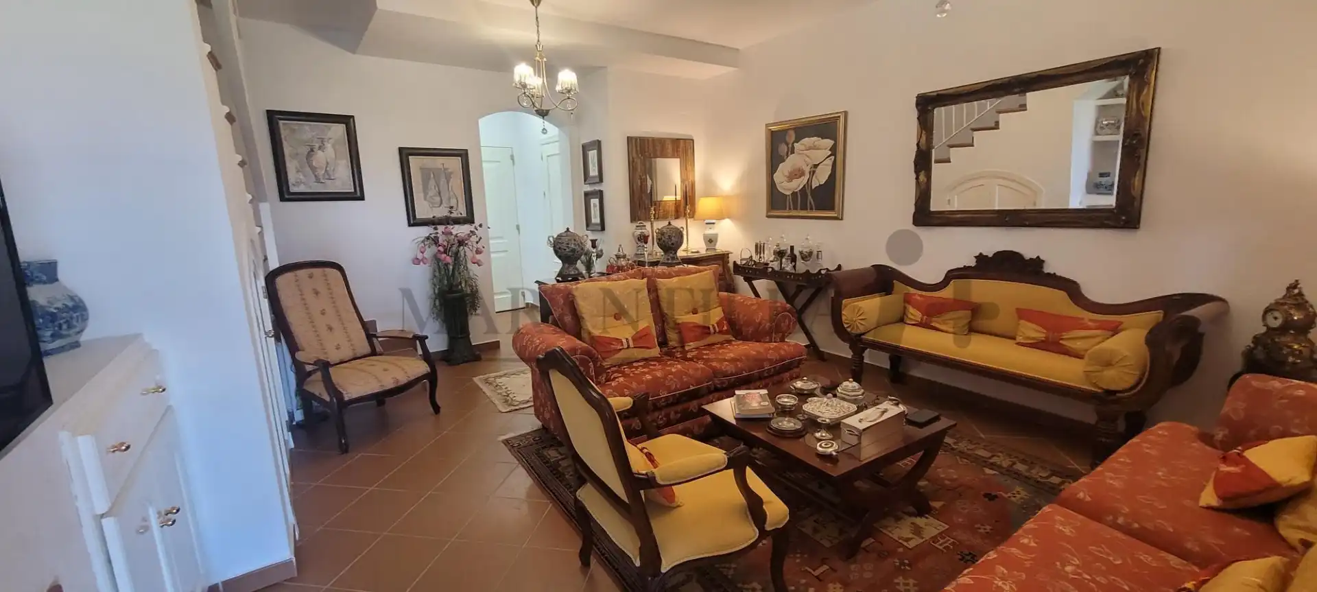 Sala de estar de Casa adosada en venta en Islantilla con Aire acondicionado, Calefacción y Jardín privado