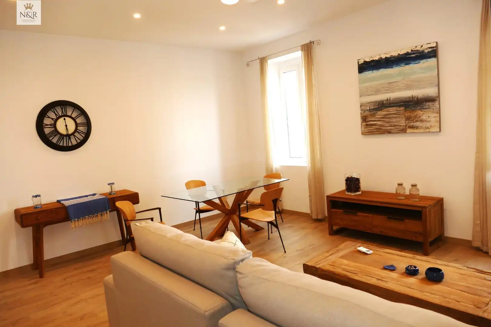 Sala d'estar de Casa o xalet en venda en Maó - Mahón amb Jardí privat, Parquet i Terrassa