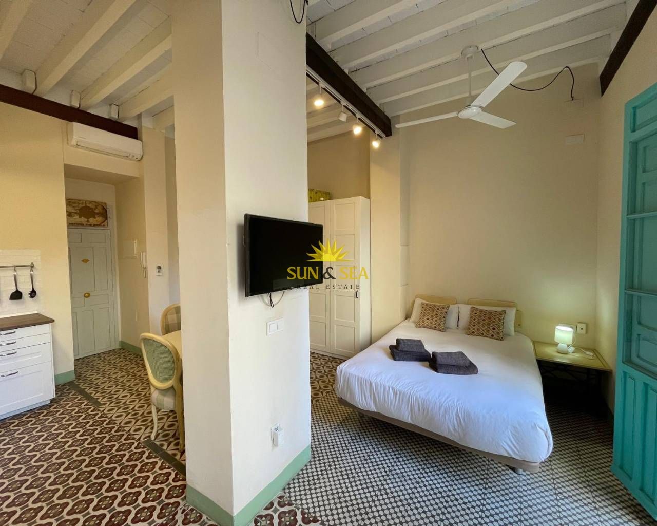 Bedroom of Study to rent in Alicante / Alacant  with Air Conditioner, Heating and Furnished
