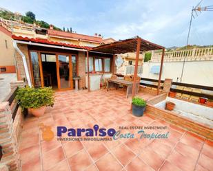 Exterior view of Single-family semi-detached for sale in Almuñécar  with Air Conditioner, Heating and Terrace