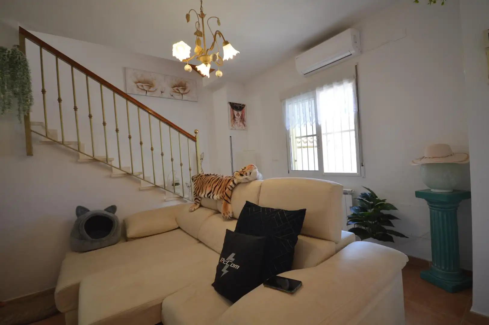 Wohnzimmer von Maisonette zum Verkauf in Algorfa mit Klimaanlage, Heizung und Privatgarten