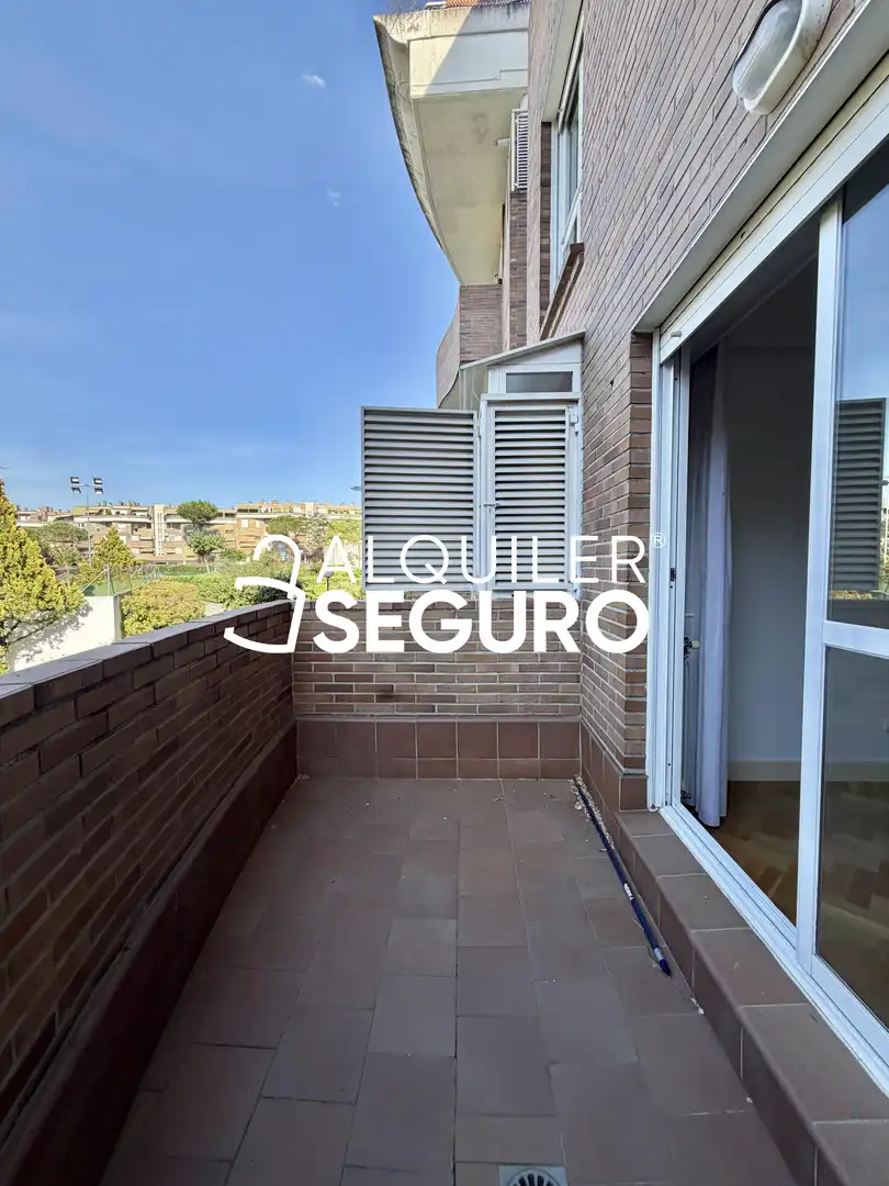 Terraza de Piso de alquiler en Las Rozas de Madrid con Calefacción y Piscina