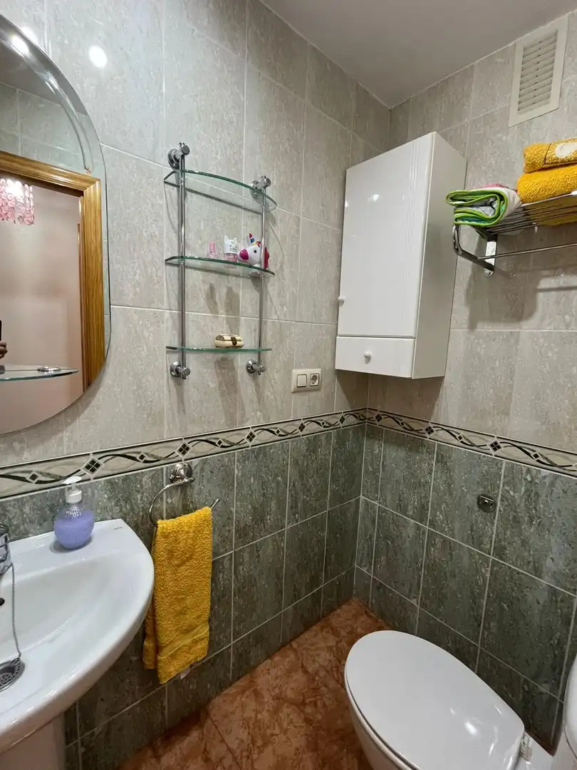 Badezimmer von Wohnung zum Verkauf in Pulpí mit Klimaanlage, Privatgarten und Terrasse