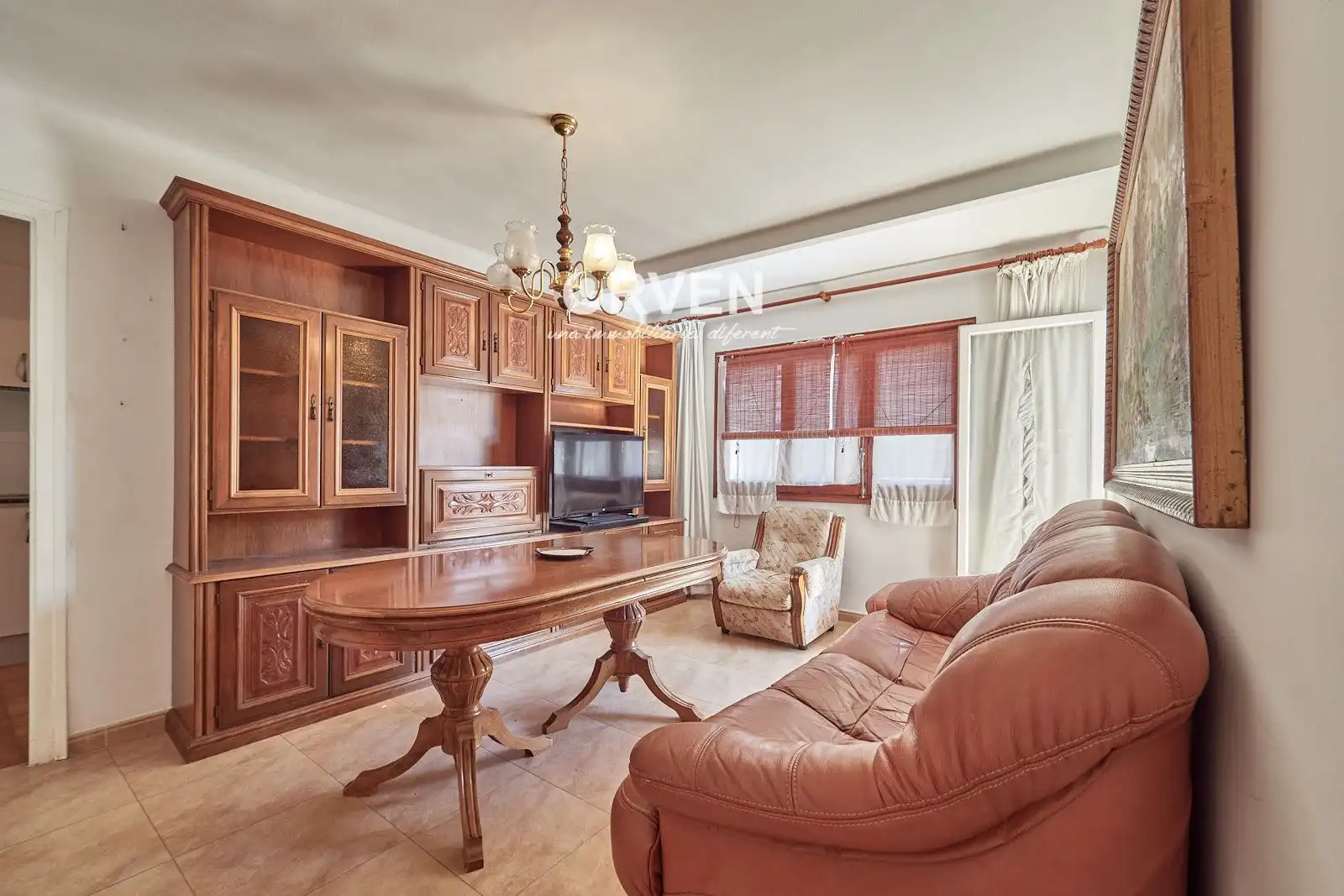 Wohnzimmer von Wohnung zum Verkauf in Torredembarra mit Heizung, Terrasse und Ofen