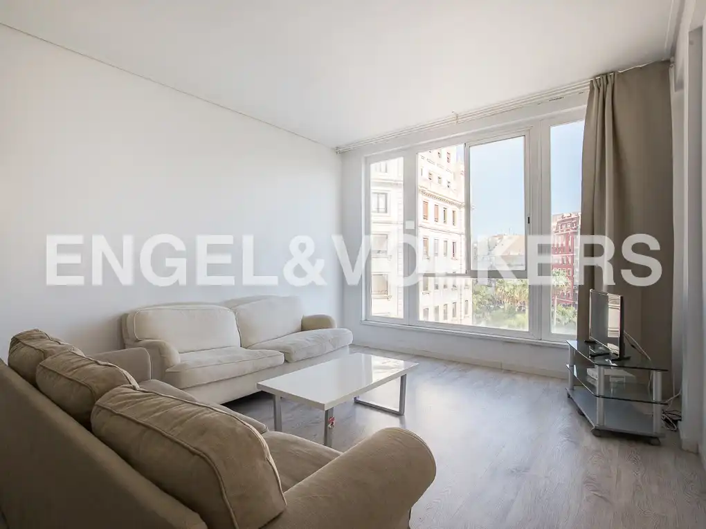Sala de estar de Piso de alquiler en Valencia con Aire acondicionado, Calefacción y Balcón