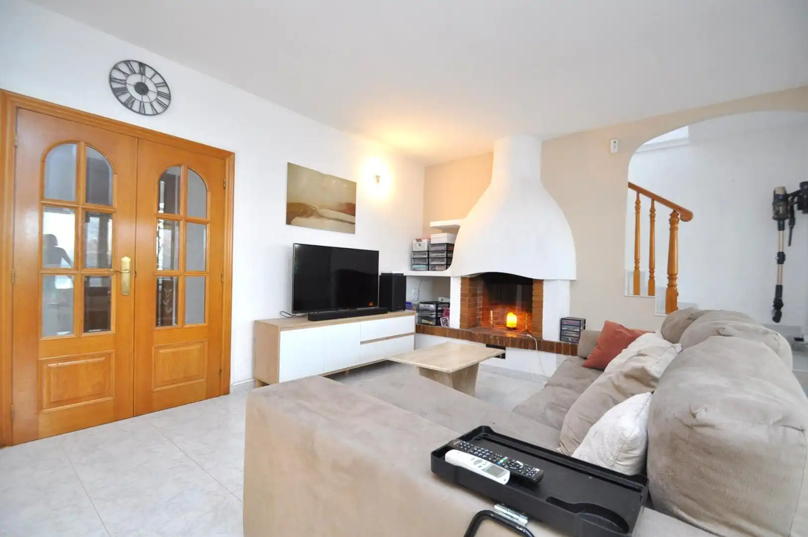 Wohnzimmer von Haus oder Chalet zum Verkauf in La Ràpita mit Privatgarten, Terrasse und Schwimmbad
