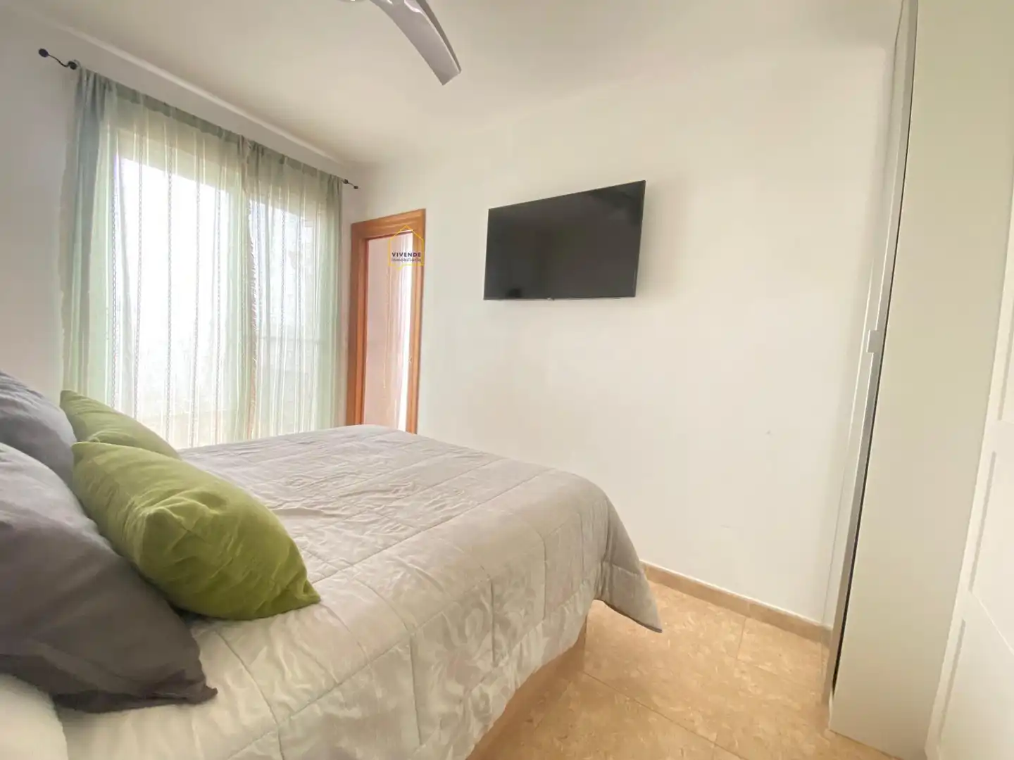 Schlafzimmer von Dachboden zum Verkauf in Lorca mit Klimaanlage, Heizung und Terrasse