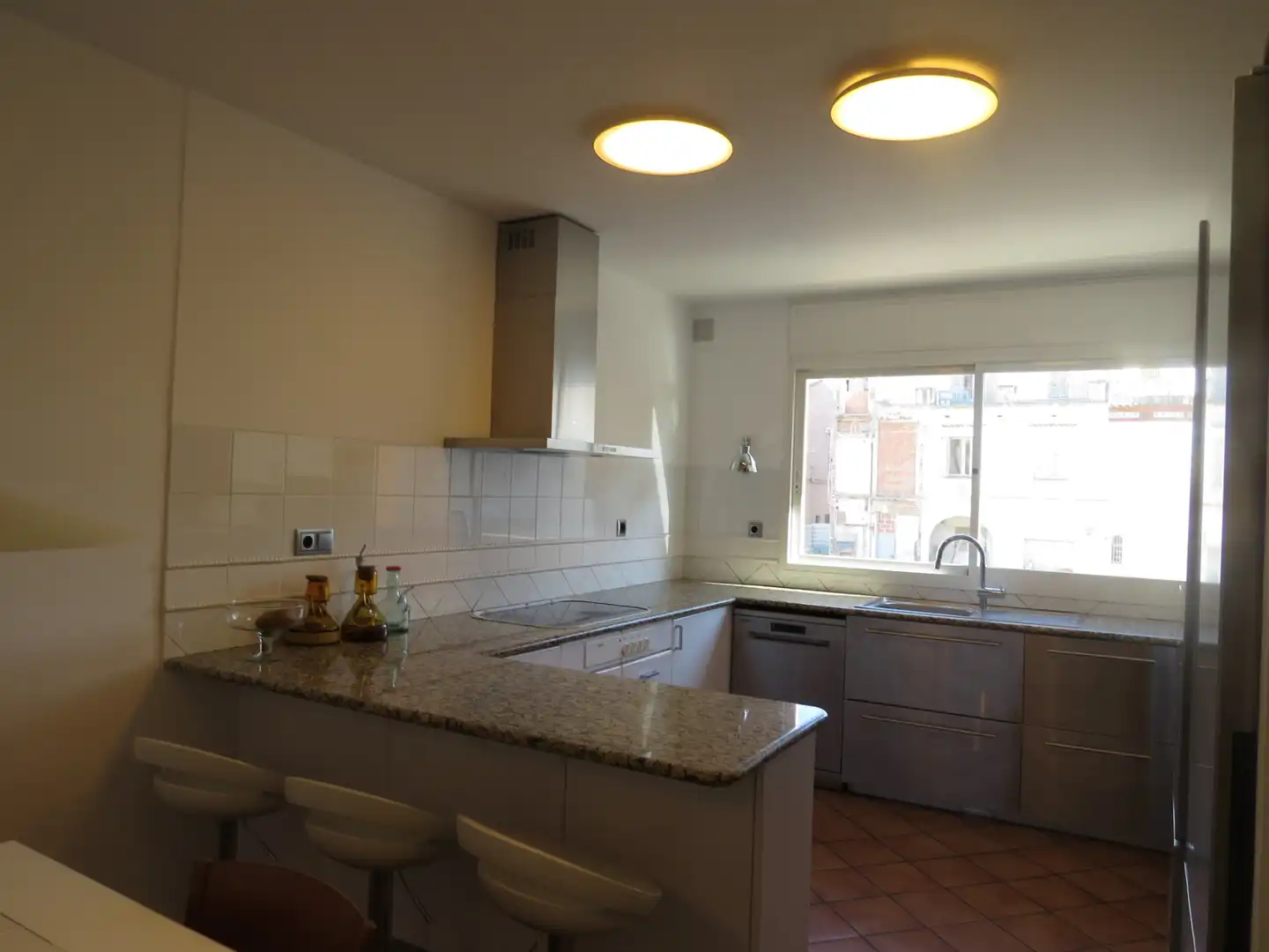 Küche von Country house zur Miete in Sant Andreu de Llavaneres mit Heizung, Parkett und Terrasse