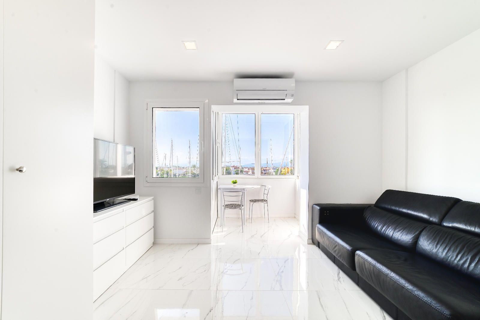 Living room of Study for sale in Empuriabrava  with Air Conditioner, Terrace and Furnished