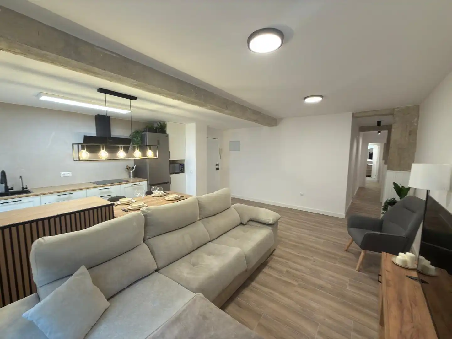 Sala de estar de Piso en venta en Oviedo  con Amueblado