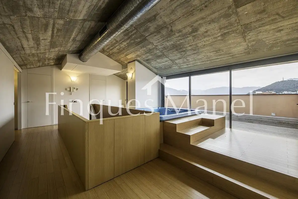 Sala d'estar de Pis en venda en Olot amb Aire condicionat i Terrassa