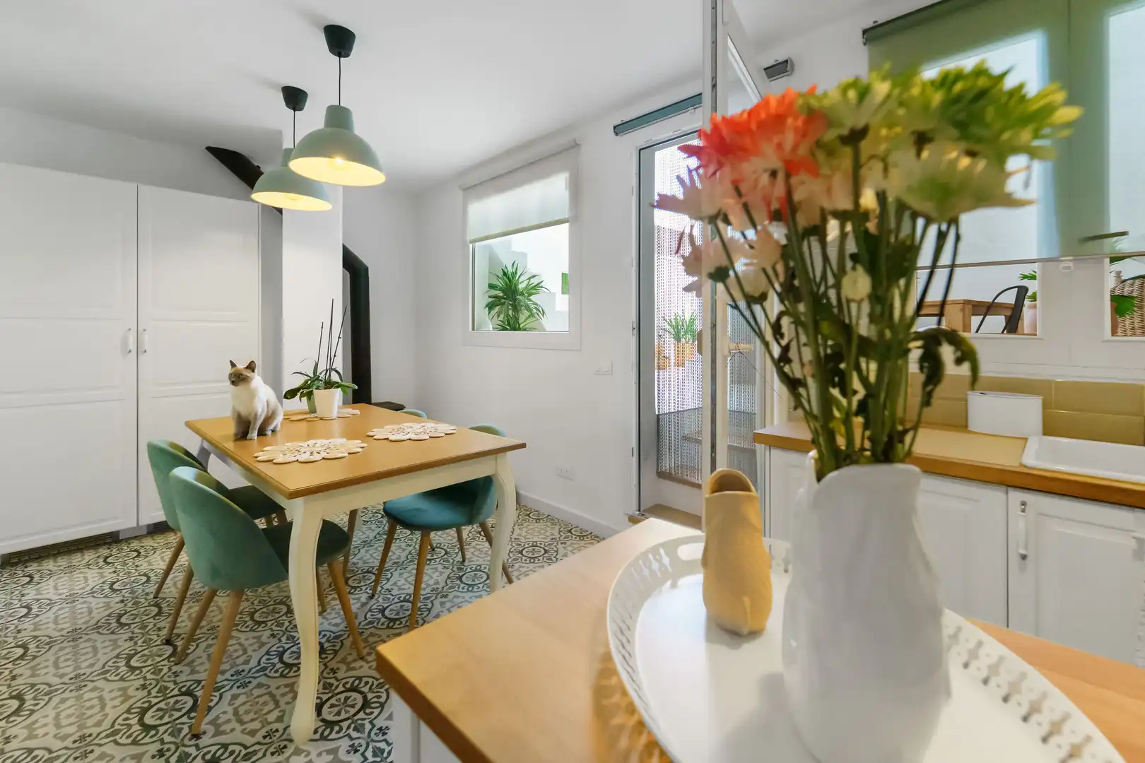 Esszimmer von Haus oder Chalet zum Verkauf in Felanitx mit Klimaanlage, Heizung und Terrasse