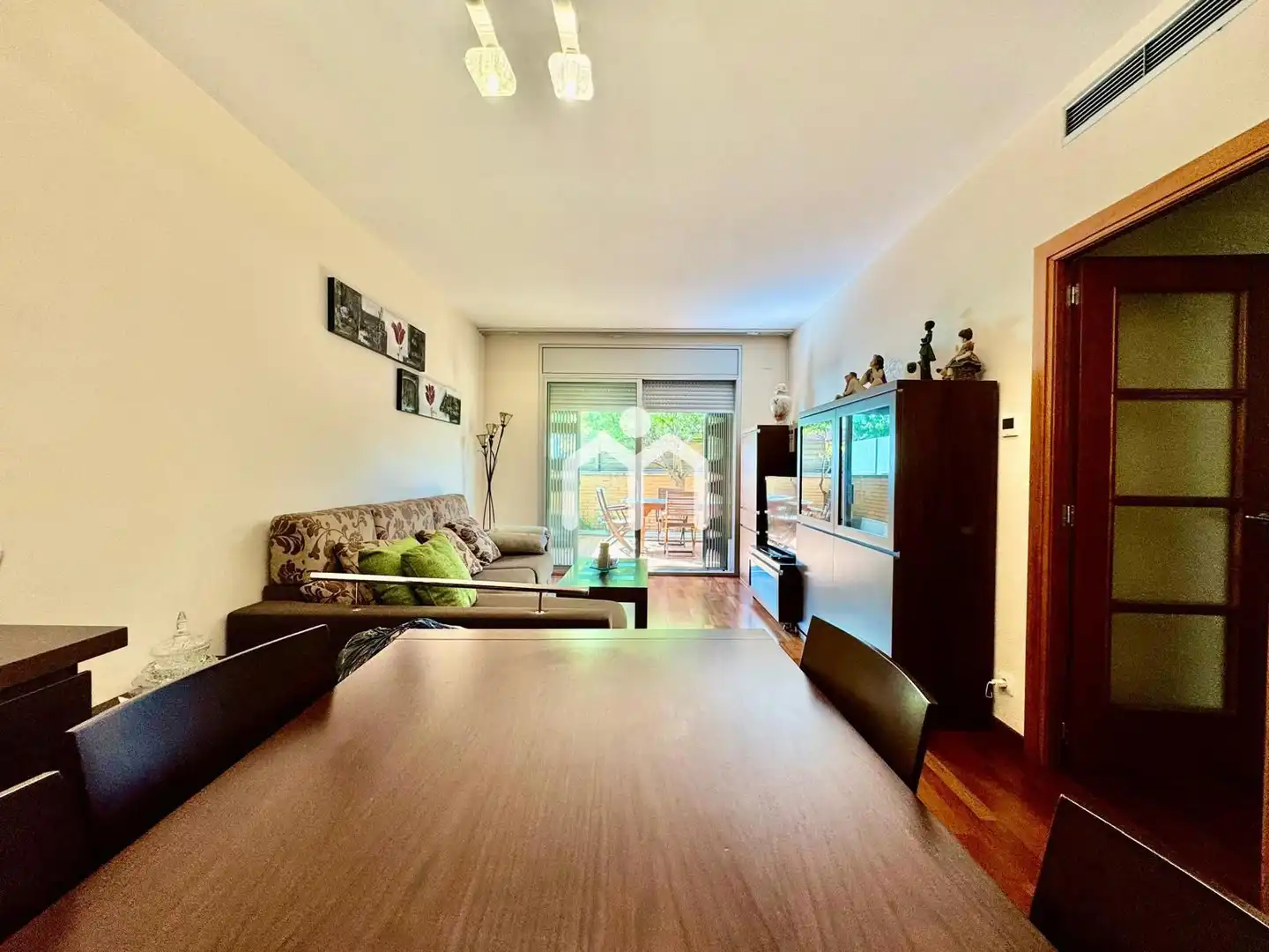Sala de estar de Piso en venta en Montgat con Aire acondicionado, Calefacción y Parquet