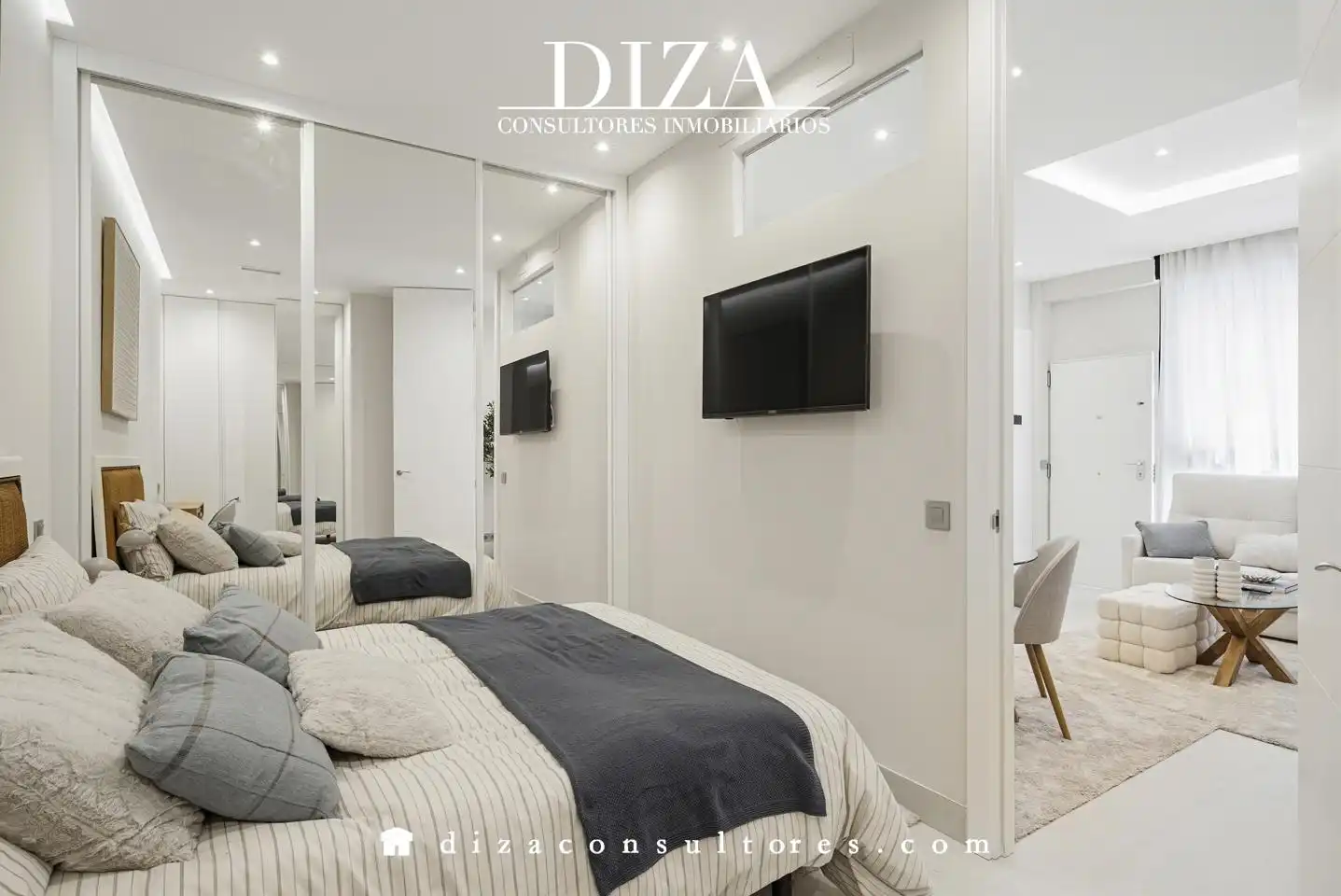 Schlafzimmer von Erdgeschoss zum Verkauf in Madrid mit Klimaanlage und Möbliert