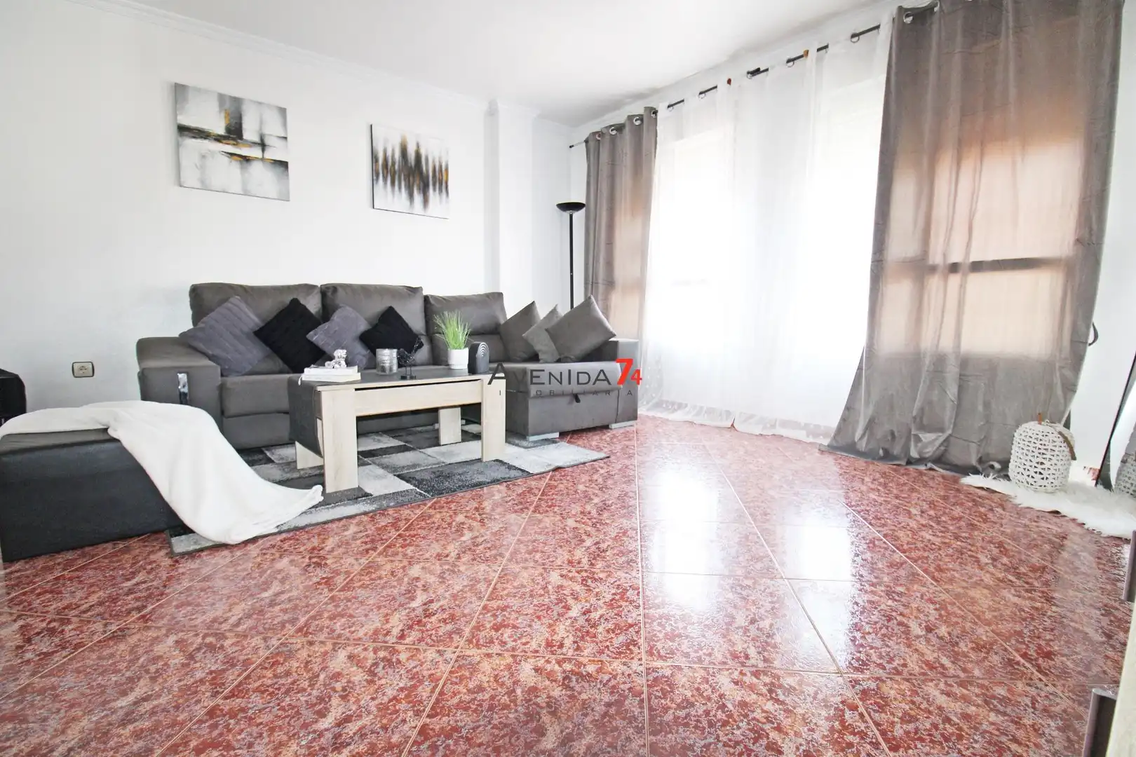 Living room of Flat for sale in Lorca  with Air Conditioner, Storage room and Furnished
