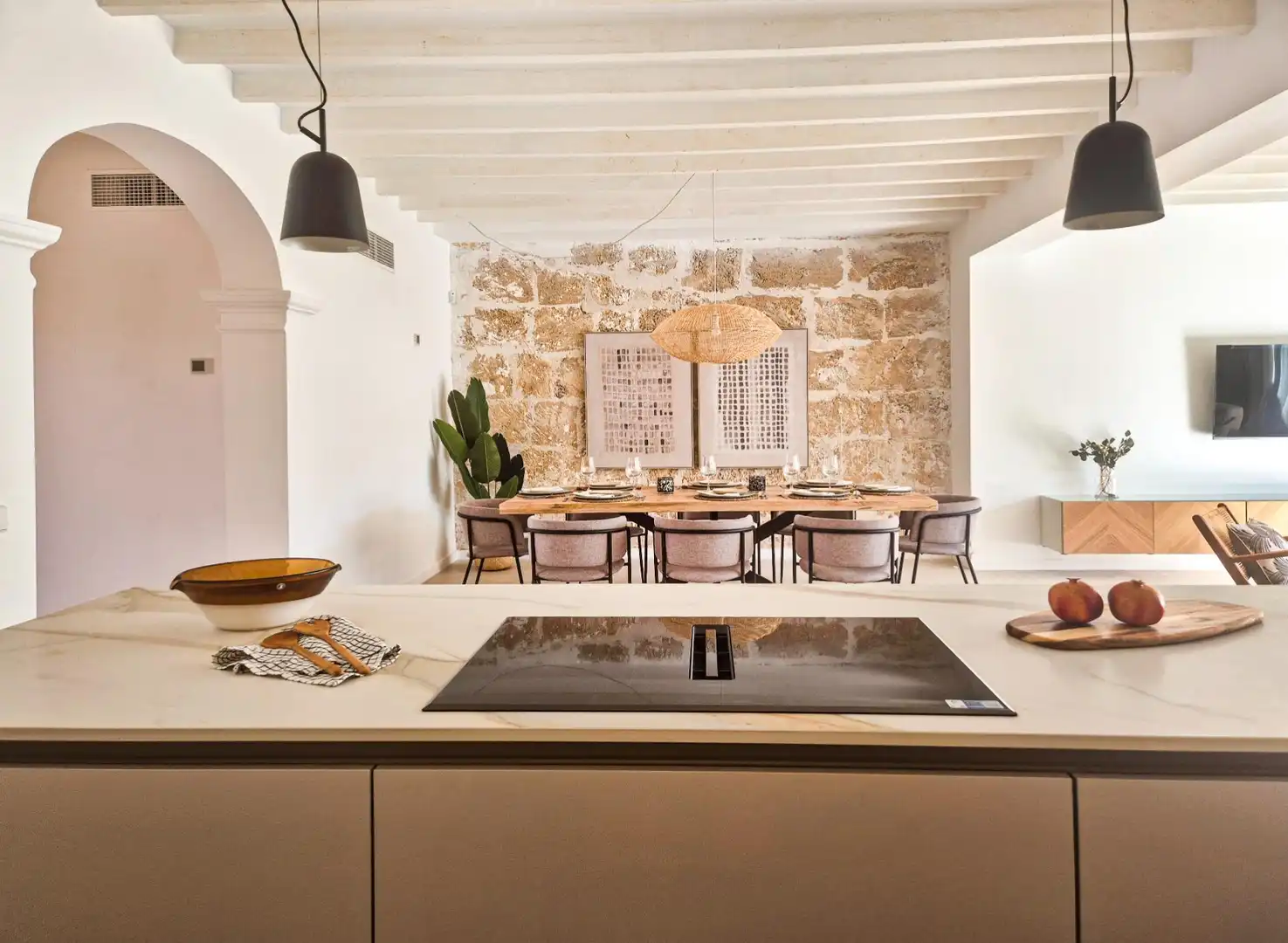 Cuina de Casa o xalet en venda en  Palma de Mallorca amb Aire condicionat, Calefacció i Jardí privat