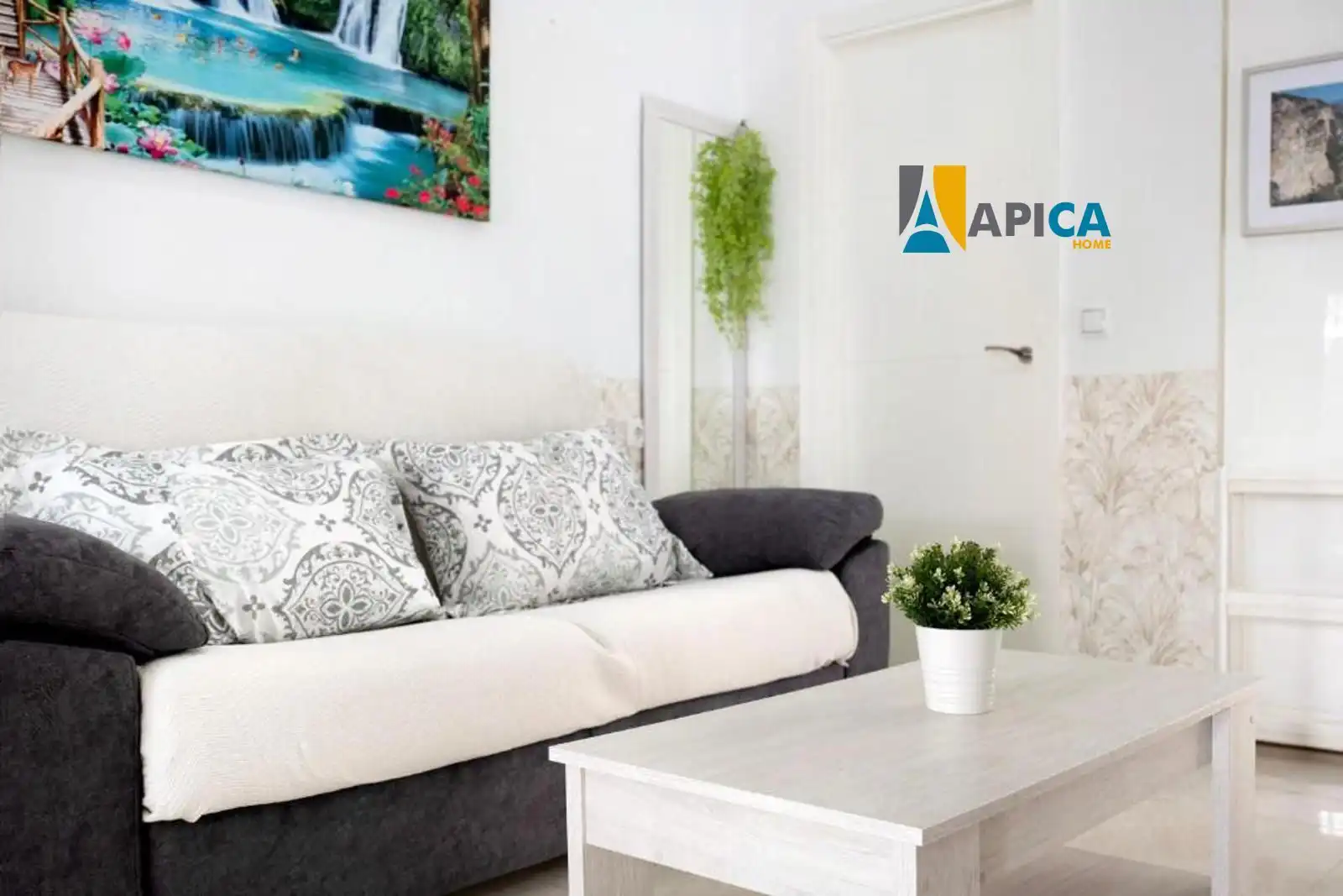 Living room of Flat for sale in Barbate  with Air Conditioner, Terrace and Furnished