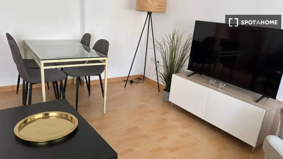 Living room of Apartments for share in Sevilla  with Air Conditioner, Terrace and Furnished