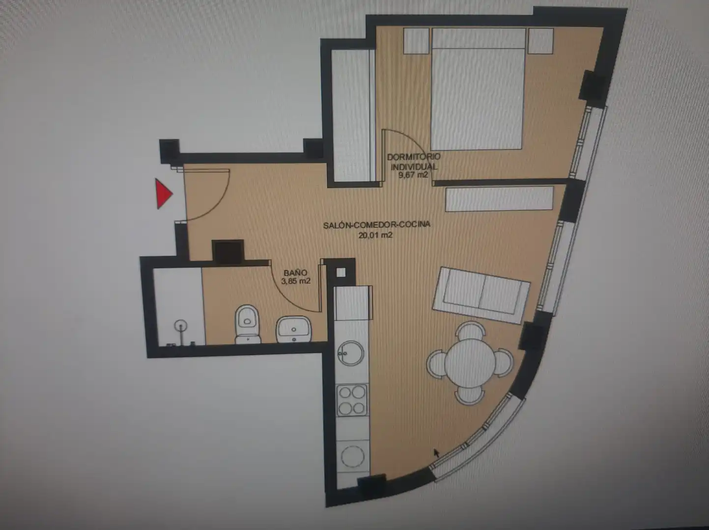 Apartamento de alquiler en Gijón  con Calefacción, Parquet y Trastero