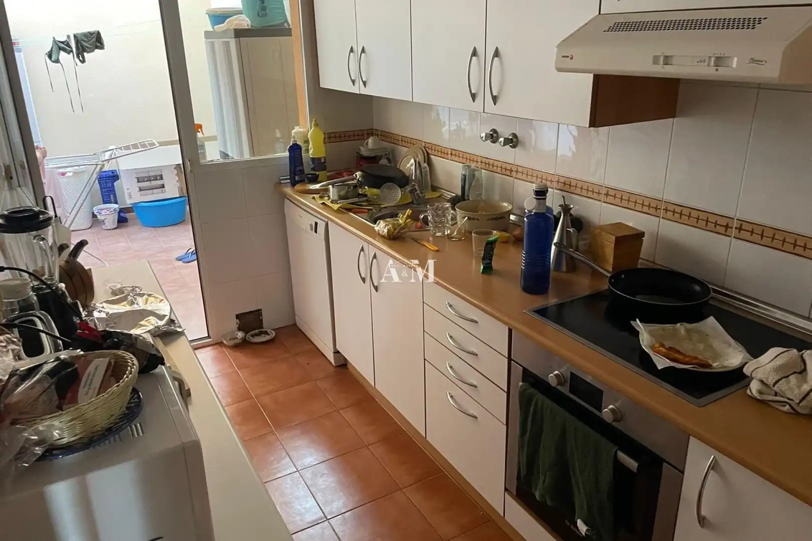 Cuina de Casa o xalet de lloguer en Orihuela amb Jardí privat, Terrassa i Moblat