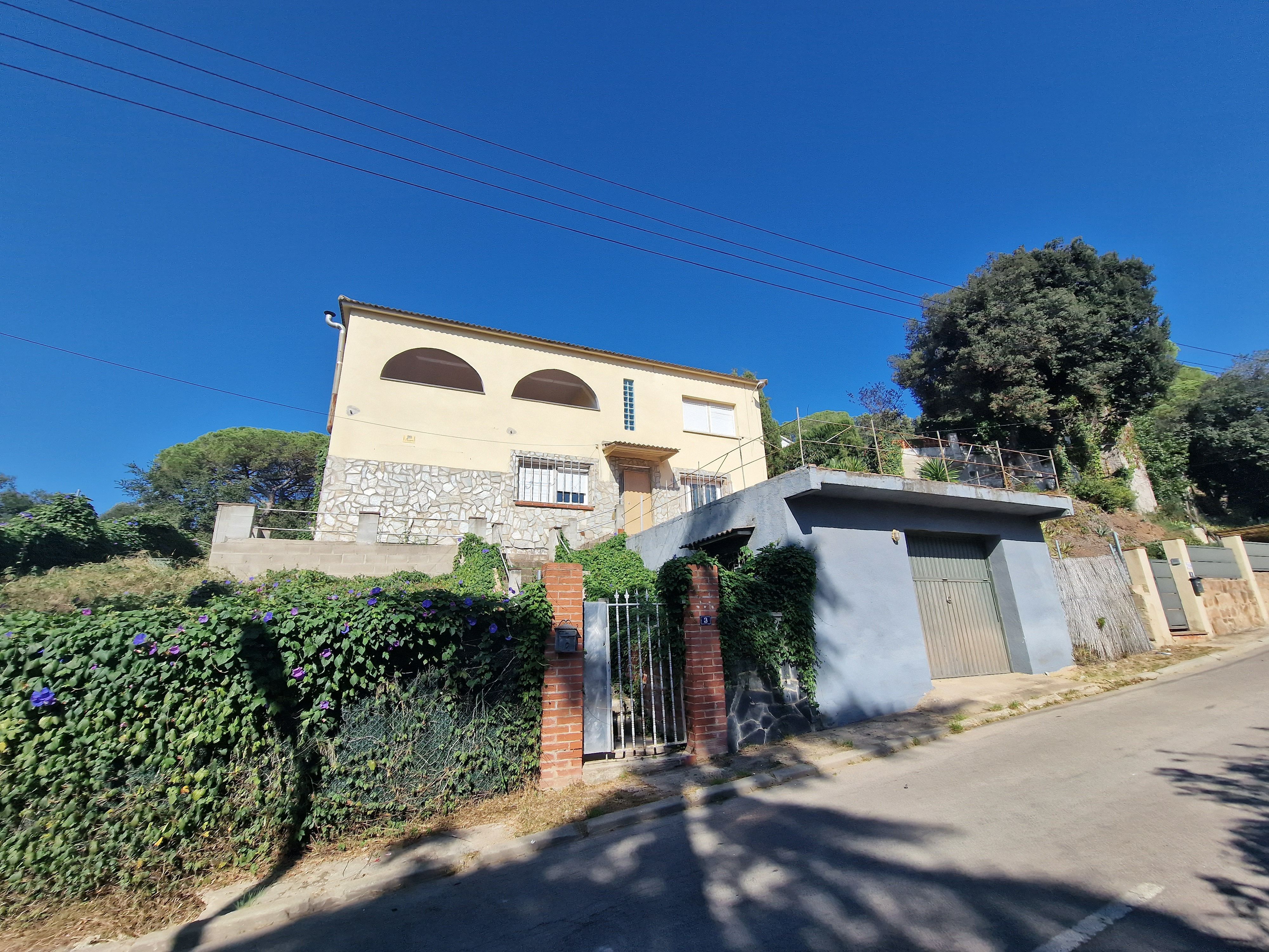 Vista exterior de Casa o xalet en venda en Sant Pere de Vilamajor amb Calefacció, Jardí privat i Terrassa