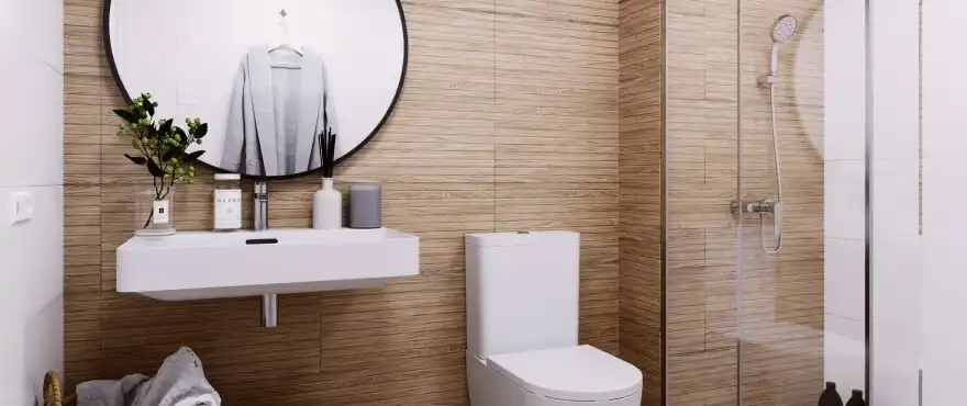Bany de Apartament en venda en Santa Pola amb Aire condicionat, Jardí privat i Parquet