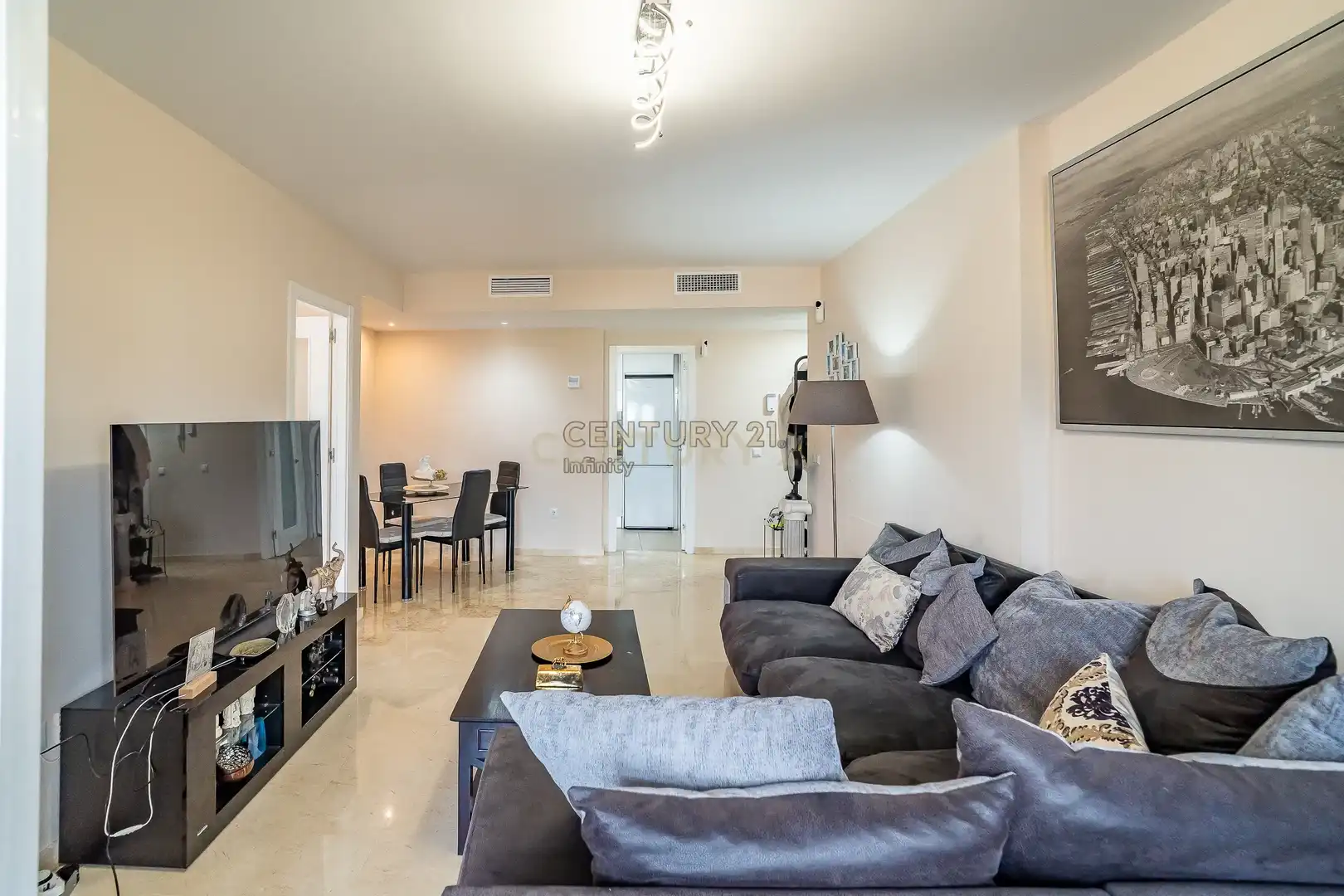 Living room of Flat for sale in Mijas  with Air Conditioner and Swimming Pool