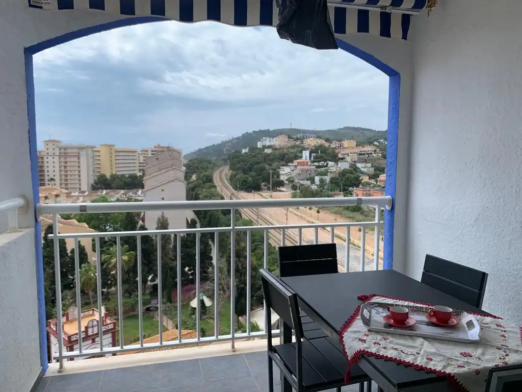 Terraza de Apartamento de alquiler en Oropesa del Mar / Orpesa con Aire acondicionado, Terraza y Amueblado