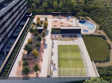 Piso de obra nueva con piscina en venta en Concepción Arenal 63