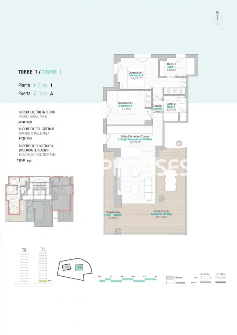 Appartement compact avec terrasse à vendre à Playa Arenal - Bol, imagen 3