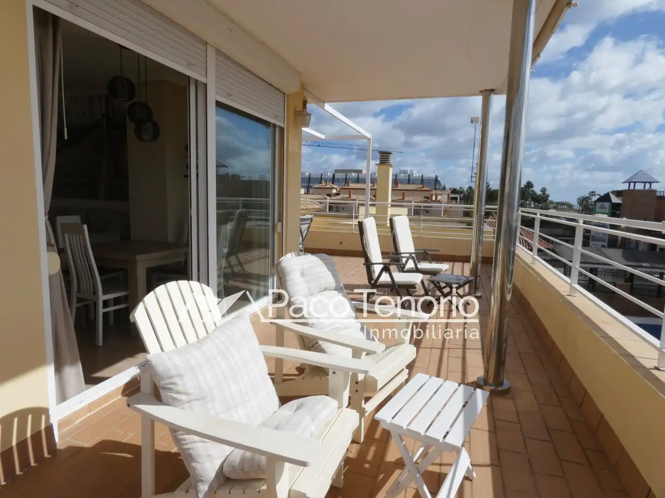 Terraza de Piso de alquiler en Islantilla con Terraza, Amueblado y Horno