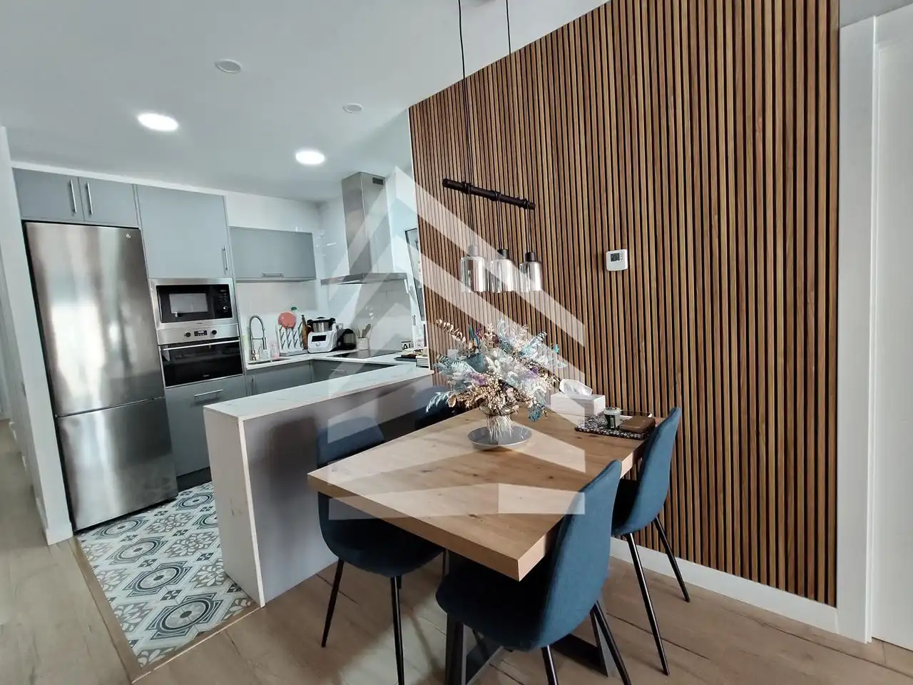 Küche von Wohnung zum Verkauf in Barcelona mit Heizung, Parkett und Möbliert