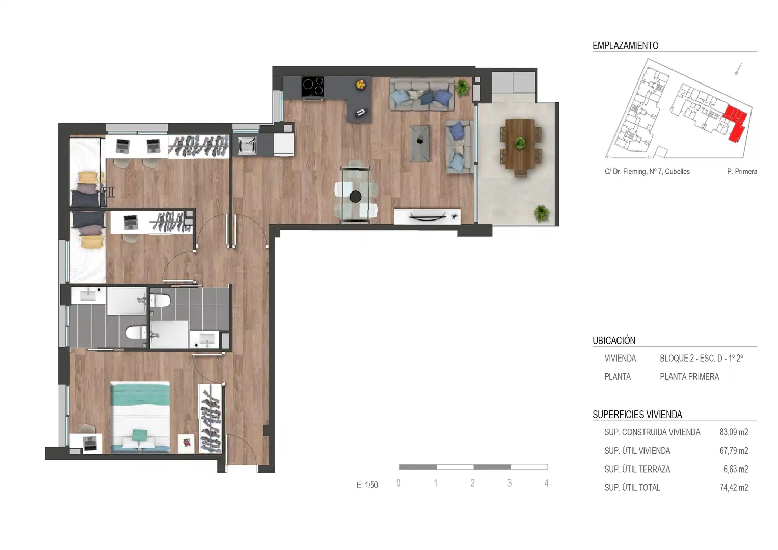 Flat for sale in Cubelles  with Air Conditioner, Heating and Terrace
