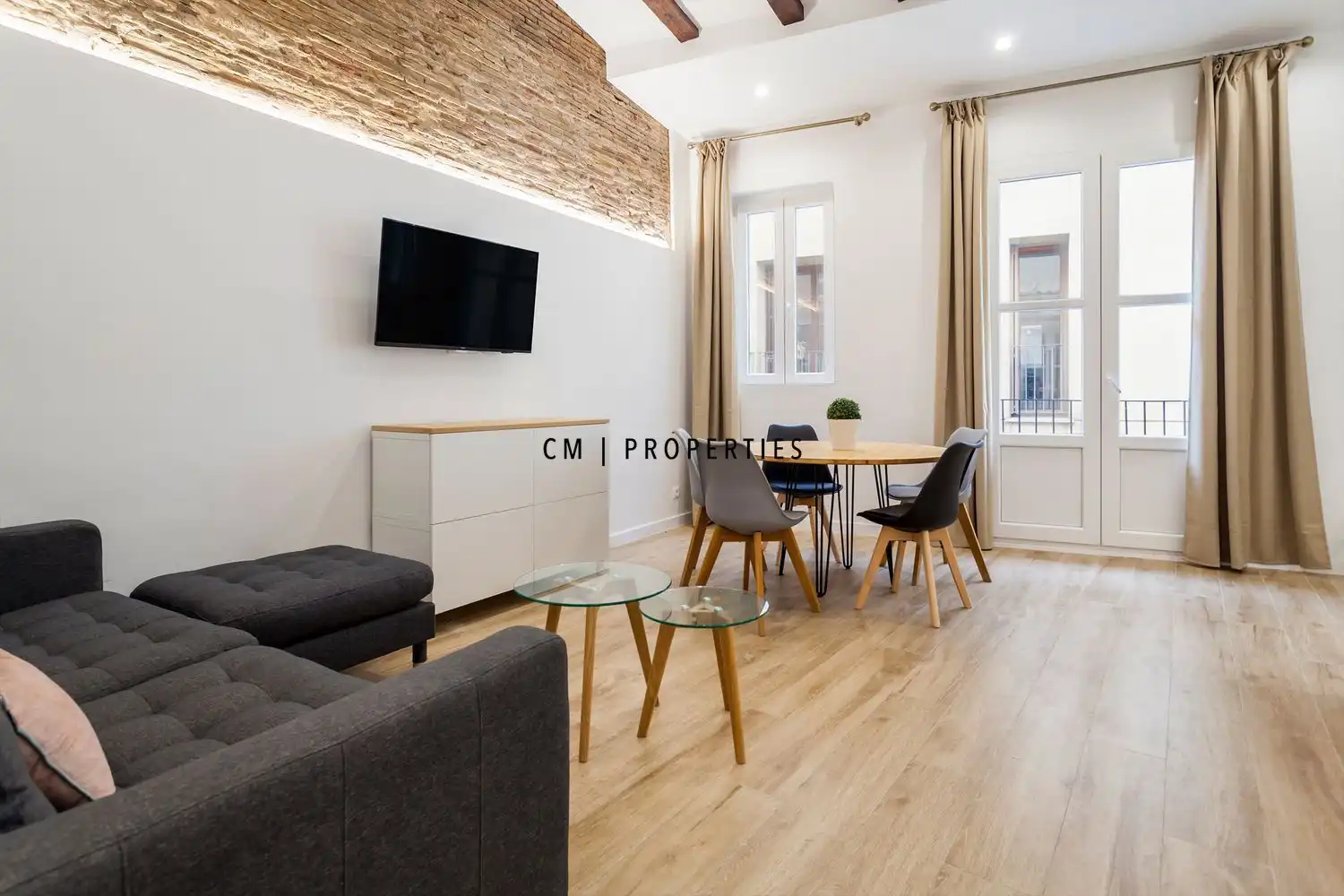 Sala de estar de Dúplex de alquiler en Valencia con Aire acondicionado, Calefacción y Terraza