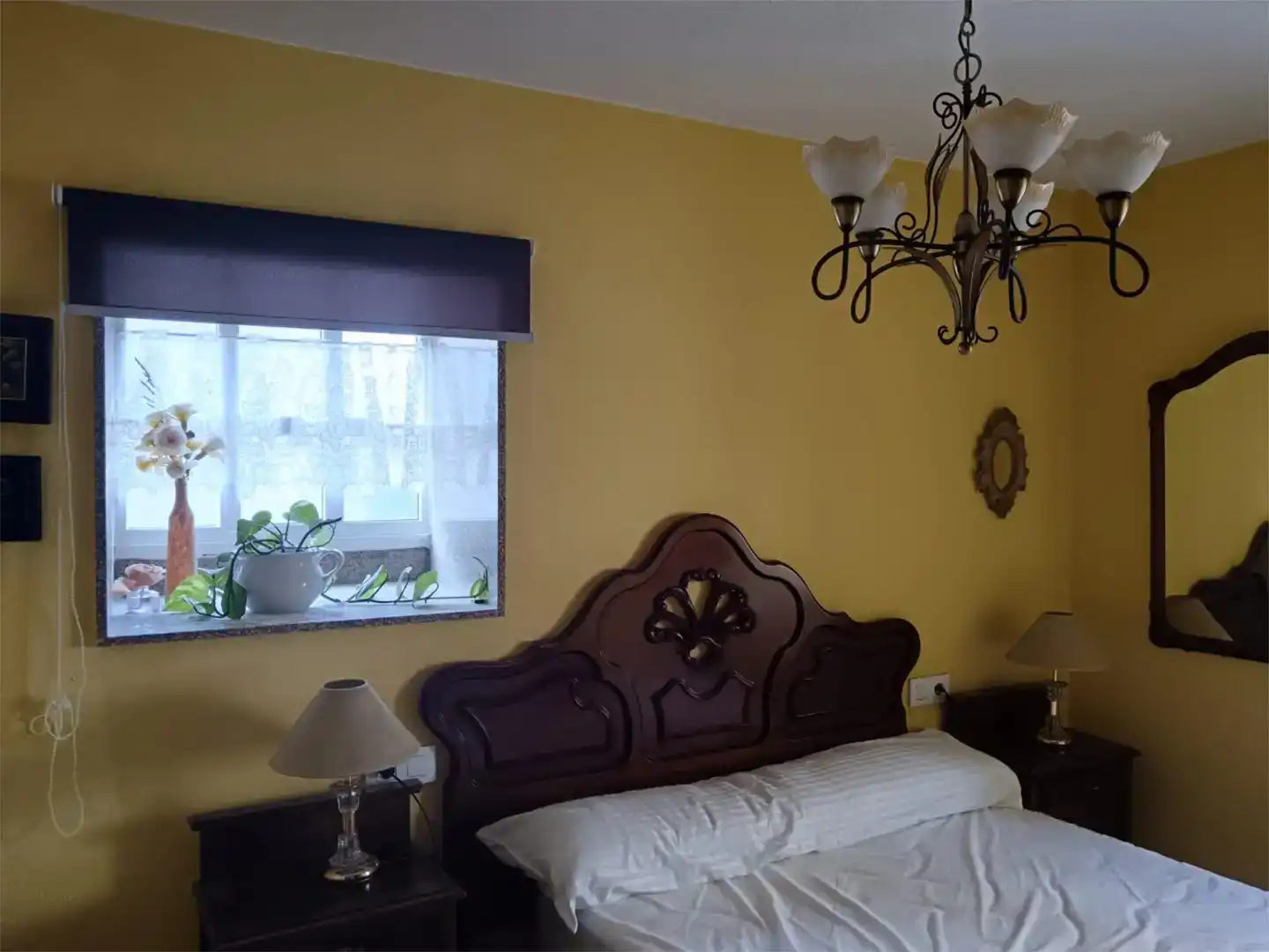 Schlafzimmer von Wohnung zur Miete in Catoira mit Privatgarten, Parkett und Möbliert