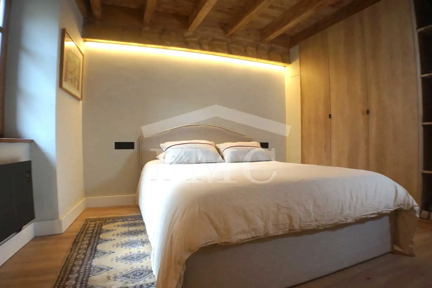 Schlafzimmer von Haus oder Chalet zur Miete in Saillagouse mit Heizung, Privatgarten und Parkett