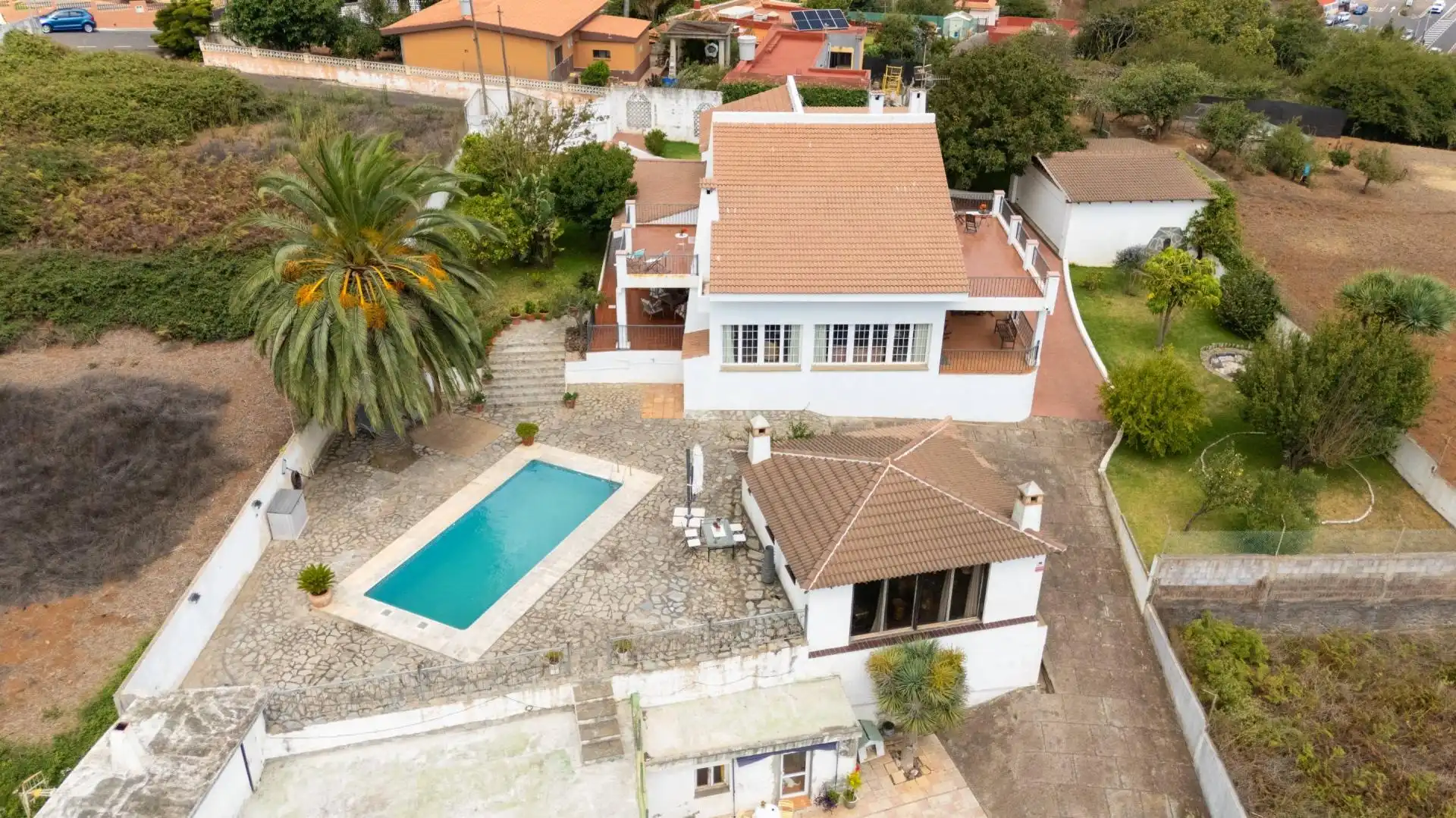 Vista exterior de Casa o chalet en venta en El Rosario con Calefacción, Jardín privado y Terraza