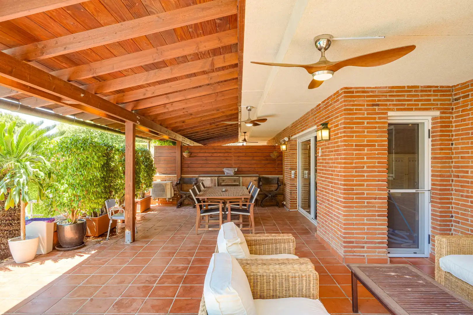 Terraza de Casa adosada en venta en Teià con Aire acondicionado, Calefacción y Jardín privado
