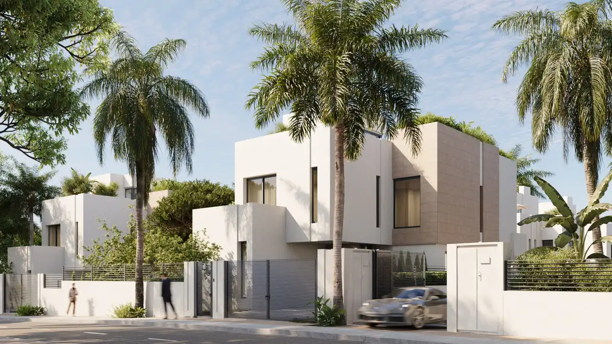 Vista exterior de Casa o chalet en venta en Marbella con Aire acondicionado, Jardín privado y Terraza
