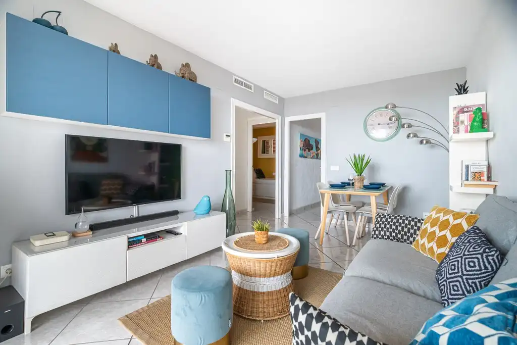 Sala de estar de Ático en venta en Sant Pere de Ribes con Aire acondicionado, Terraza y Amueblado