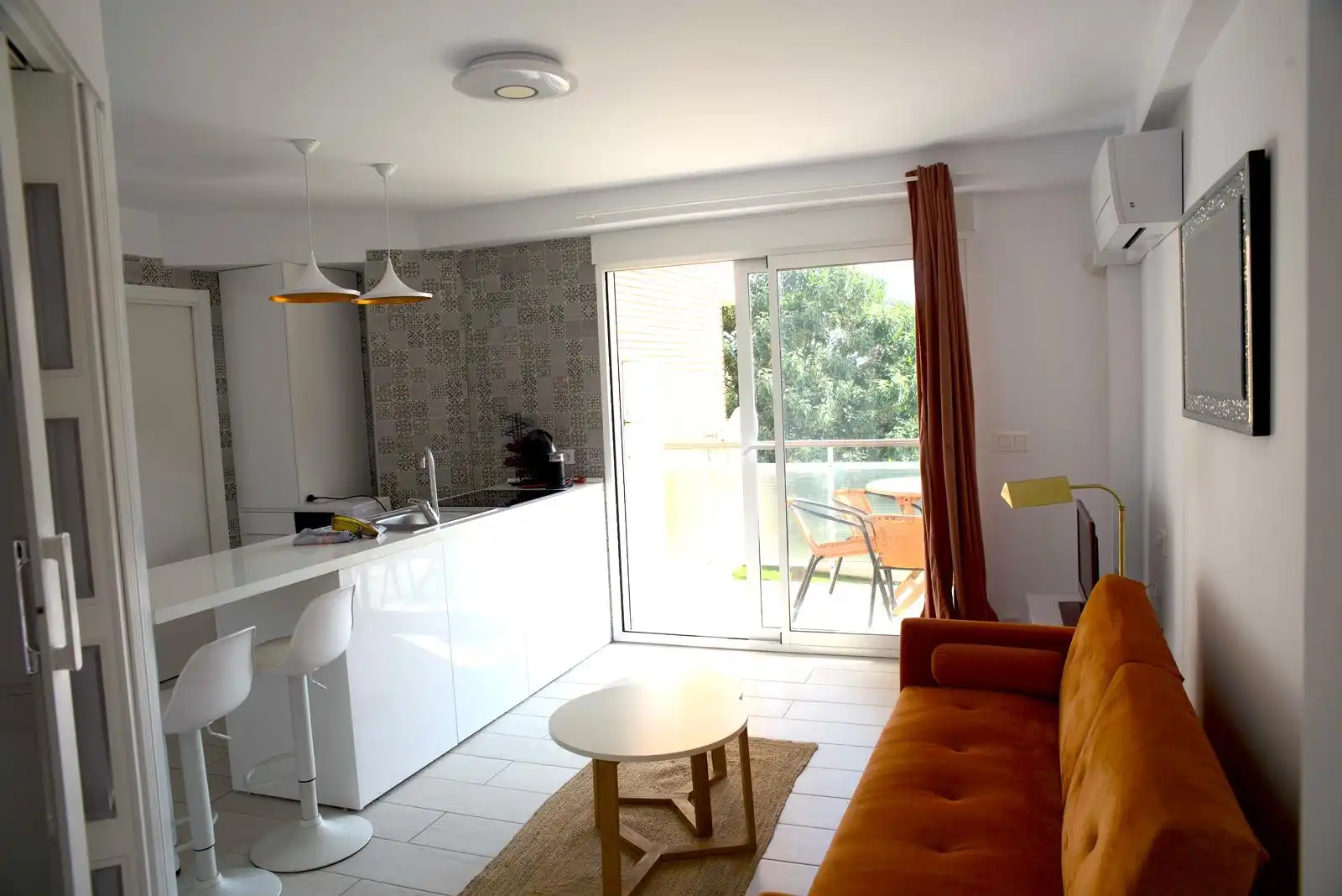 Living room of Apartments for rent in Dénia  with Air Conditioner, Heating and Furnished