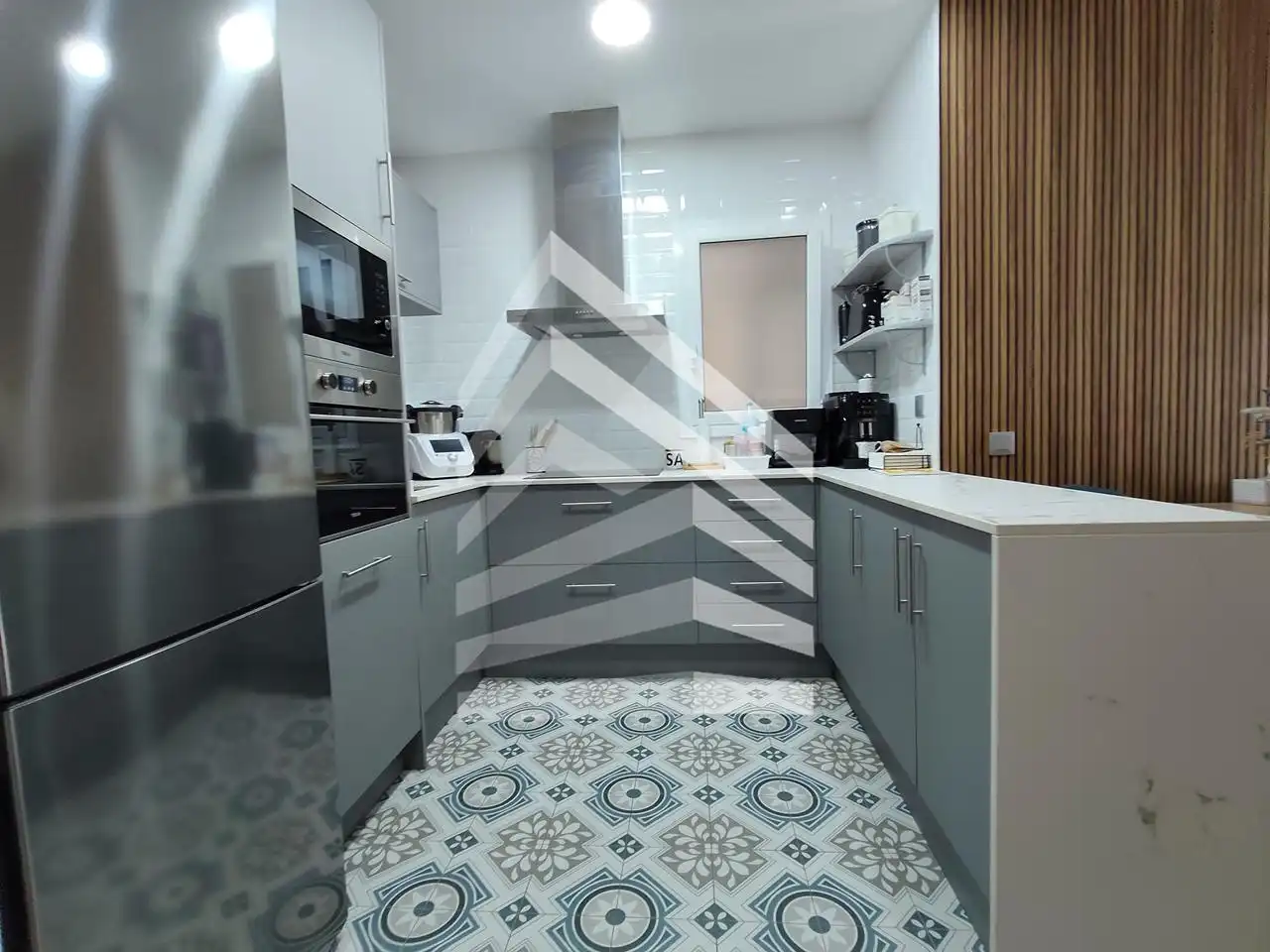 Küche von Wohnung zum Verkauf in Barcelona mit Heizung, Parkett und Möbliert