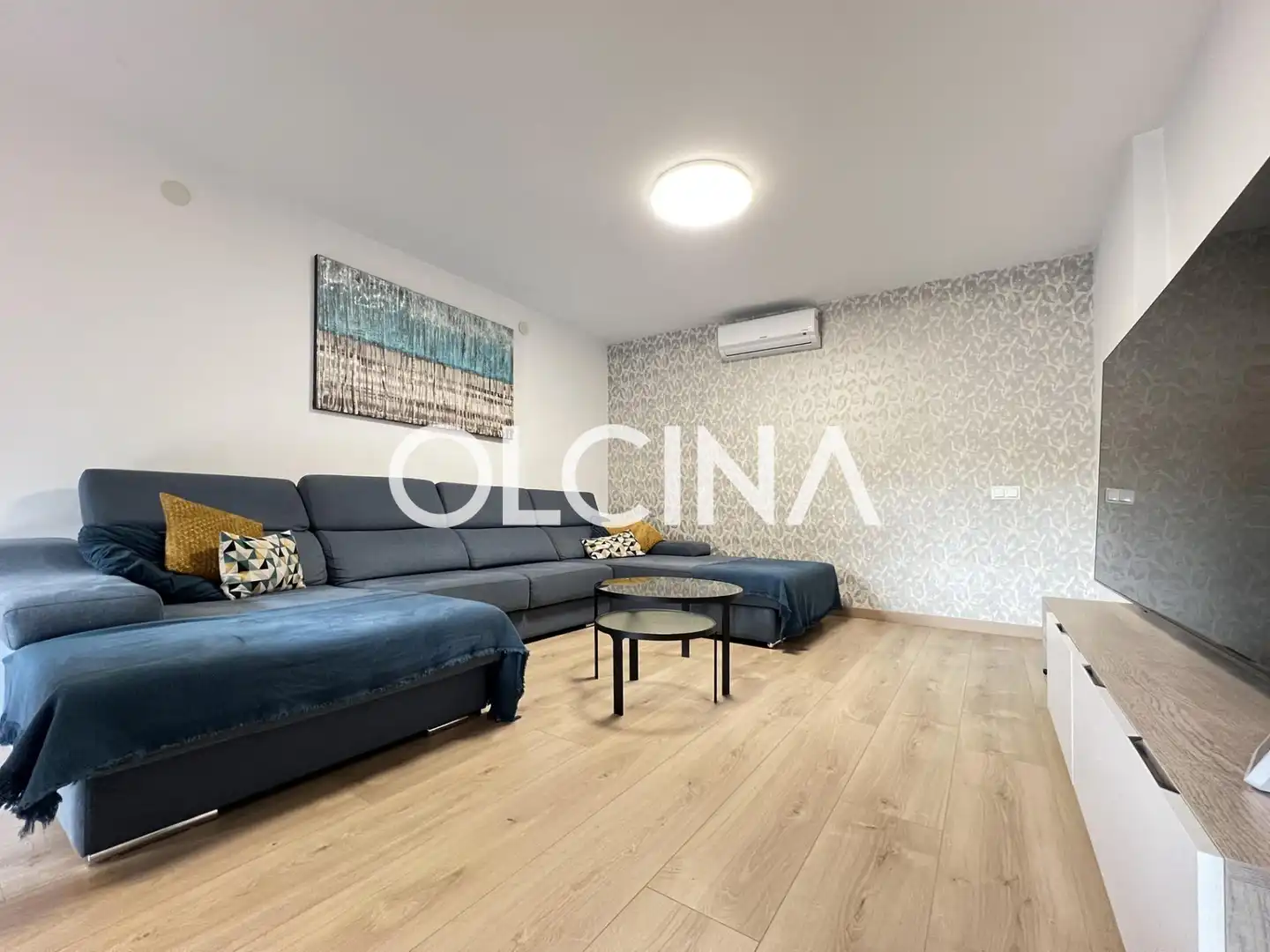 Sala de estar de Casa adosada en venta en Ibi con Aire acondicionado, Terraza y Trastero